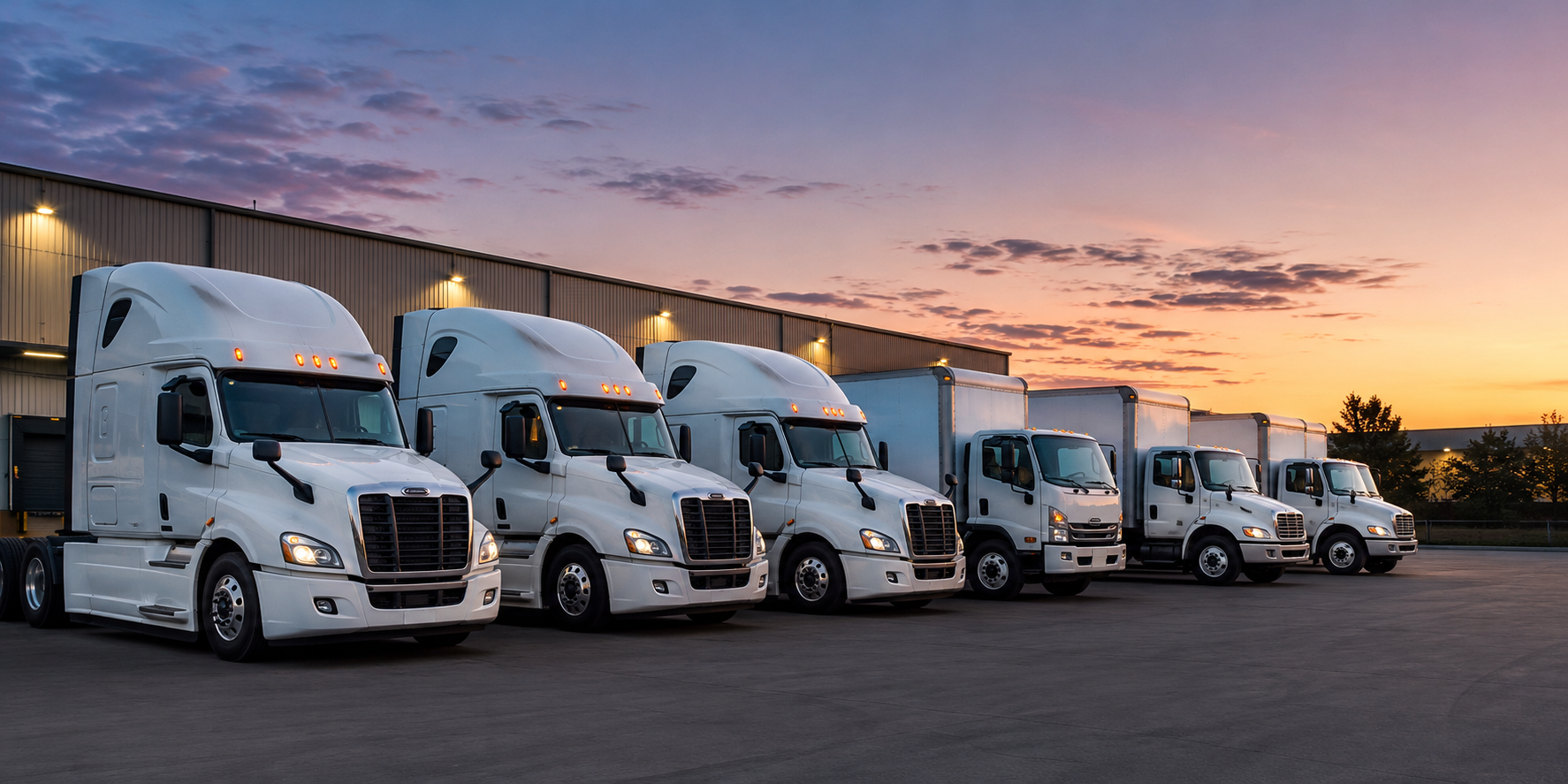 Master Courrier fleet of Class 1 and Class 3 trucks